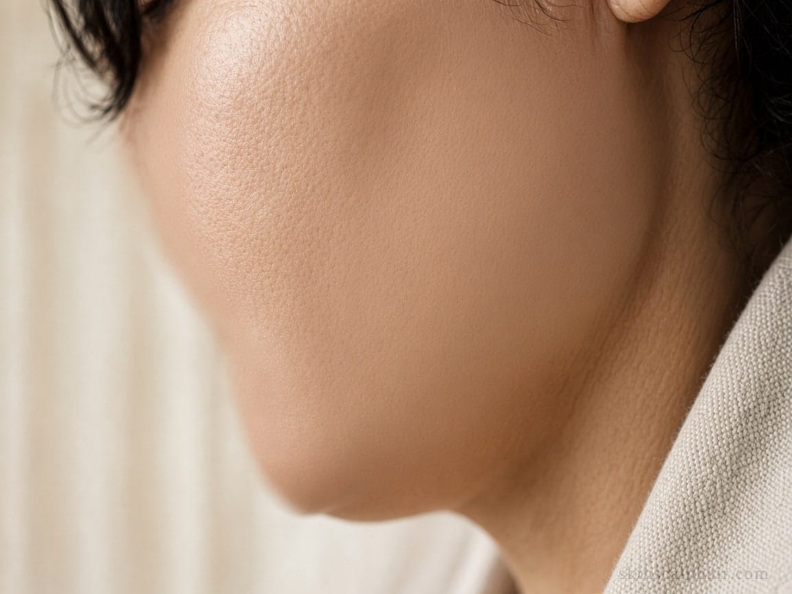 Después del dermaplaning en Aventura: mejilla más lisa, solo exfoliación cosmética